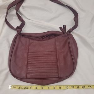 Maroon crossbody purse